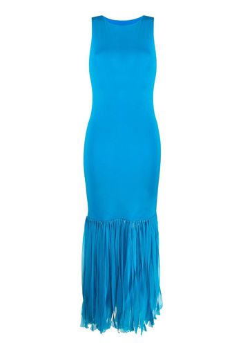 Prabal Gurung fringed-hem gown - Blu