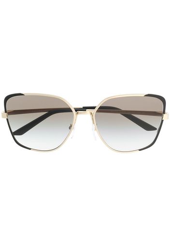 Prada Eyewear Occhiali da sole oversize - Nero