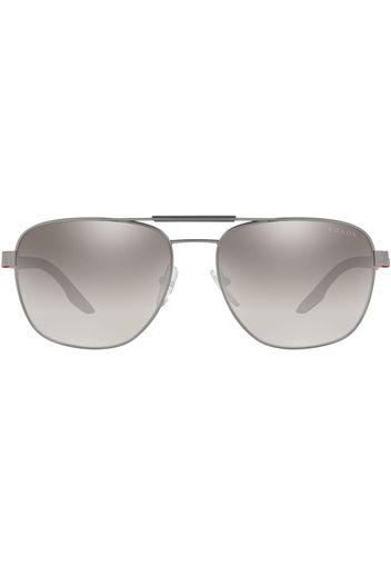 Prada Eyewear Occhiali da sole modello aviator - Grigio