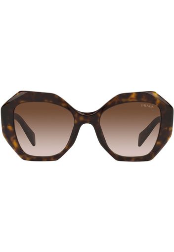 Prada Eyewear Occhiali da sole oversize - Marrone