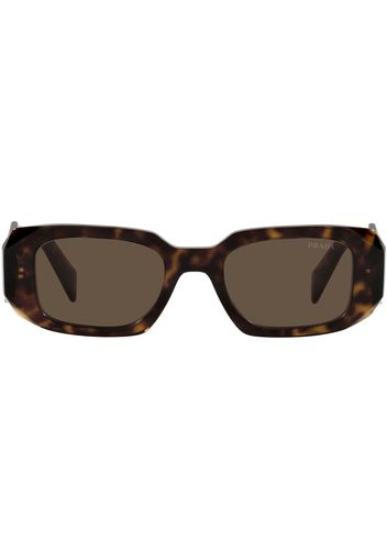 Prada Eyewear Runway geometric-frame sunglasses - Marrone