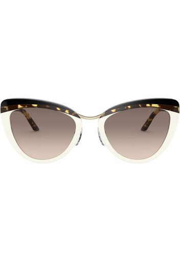 Prada Eyewear tortoiseshell-effect cat-eye frame sunglasses - Nero