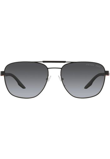 Prada Eyewear Occhiali da sole modello aviator - Grigio