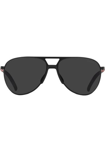 Prada Eyewear Occhiali da sole aviator Linea Rossa - Grigio