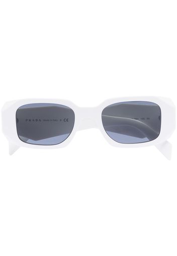 Prada Eyewear PRADA RECTANGLE WHT FRM DRK GRY LNS - Bianco