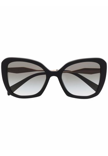 Prada Eyewear Occhiali da sole cat-eye oversize - Nero