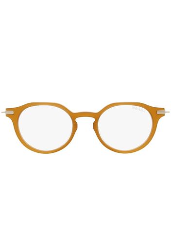 Prada Eyewear PR 12YS round-shape glasses - Marrone