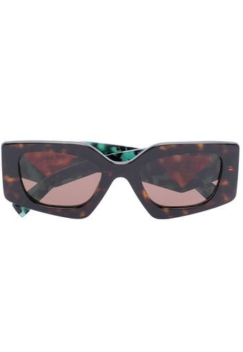 Prada Eyewear Temple tortoiseshell-effect sunglasses - Marrone