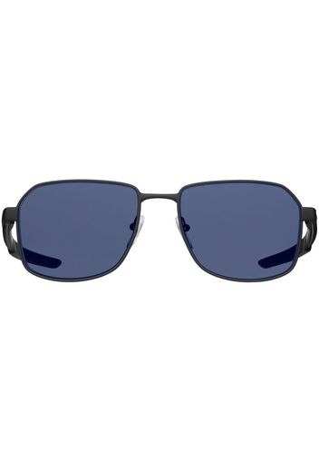 Prada Eyewear Occhiali da sole squadrati Linea Rossa - Nero