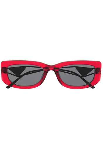 Prada Eyewear Occhiali da sole Symbole rettangolari - Rosso