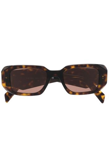 Prada Eyewear Occhiali da sole squadrati con effetto tartarugato - Marrone