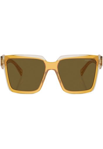 Prada Eyewear Occhiali da sole oversize - Giallo