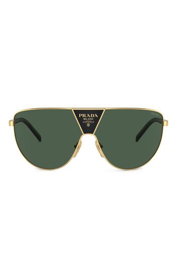 Prada Eyewear Occhiali da sole oversize - Oro