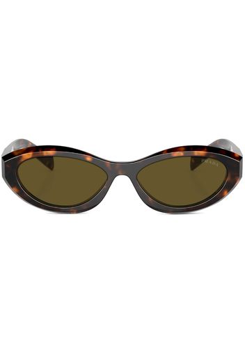 Prada Eyewear Occhiali da sole ovali - Marrone