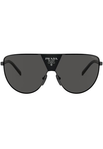 Prada Eyewear Occhiali da sole oversize - Nero