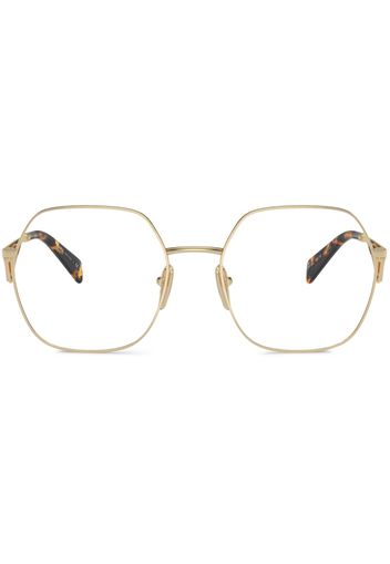 Prada Eyewear Occhiali tondi - Oro