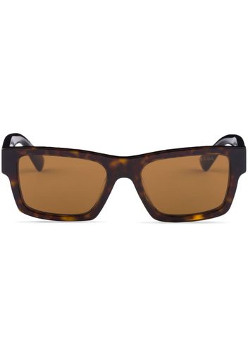 Prada Eyewear Occhiali da sole squadrati con effetto tartarugato - Marrone