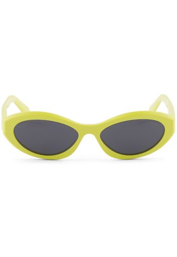 Prada Eyewear Symbole oval-frame sunglasses - Giallo