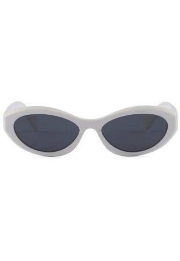 Prada Eyewear Symbole oval-frame sunglasses - Bianco