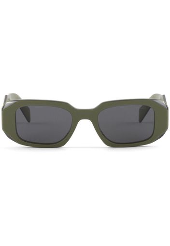 Prada Eyewear Symbole rectangle-frame sunglasses - Verde