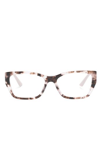 Prada Eyewear colour-block square-frame glasses - Rosa