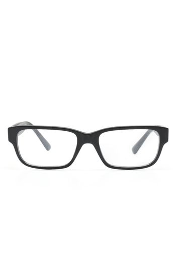 Prada Eyewear logo-print rectangle-frame glasses - Nero