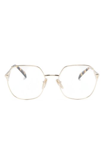 Prada Eyewear Occhiali con logo - Oro