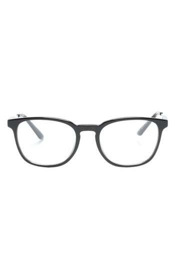 Prada Eyewear Occhiali squadrati con logo inciso - Nero