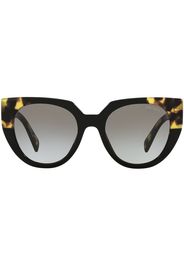 Prada Eyewear cat-eye tortoiseshell-effect sunglasses - Nero