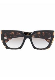 Prada Eyewear cat-eye frame sunglasses - Marrone