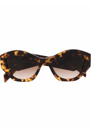 Prada Eyewear Occhiali da sole oversize - Marrone