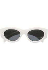 Prada Eyewear Occhiali da sole con placca logo - Bianco