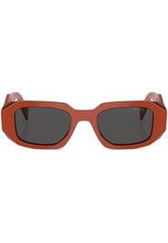 Prada Eyewear Occhiali da sole squadrati - Rosso