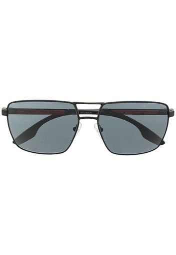 Prada Linea Rossa Occhiali da sole modello aviator - Nero