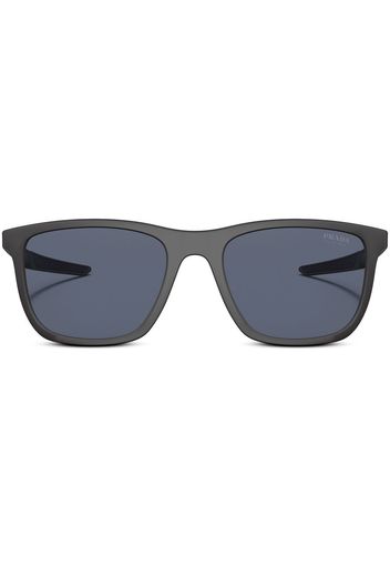 Prada Linea Rossa square-frame logo-print sunglasses - Nero