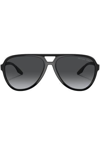 Prada Linea Rossa double-bridge sunglasses - Nero