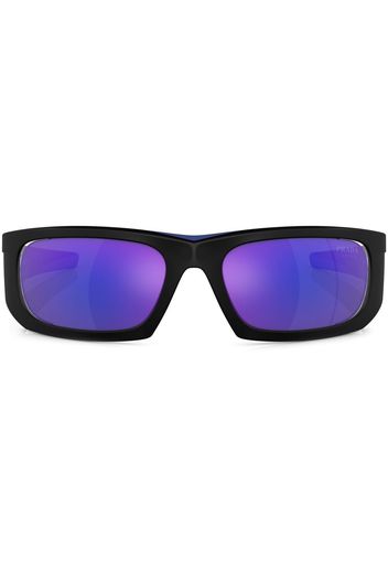 Prada Linea Rossa logo-print sunglasses - Nero