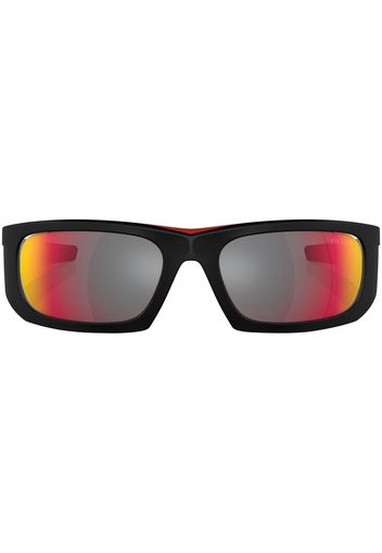 Prada Linea Rossa logo-print sunglasses - Nero