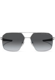 Prada Linea Rossa tinted logo-print sunglasses - Argento