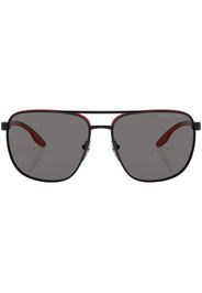 Prada Linea Rossa logo-print sunglasses - Nero