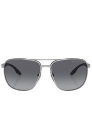 Prada Linea Rossa logo-print sunglasses - Argento