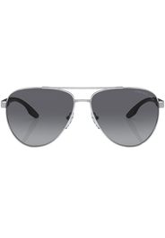 Prada Linea Rossa logo-print sunglasses - Argento