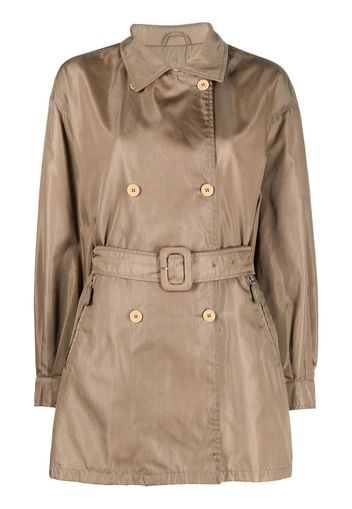 Prada Pre-Owned Trench doppiopetto con cintura Pre-owned anni 2000 - Toni neutri