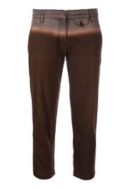 Prada Pre-Owned 2000s gradient-effect cropped trousers - Marrone