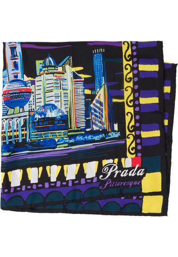 Foulard Pittoresque Shanghai con stampa