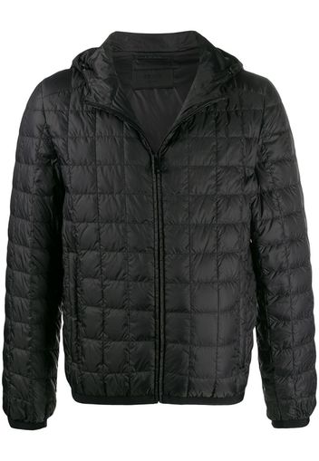 grid quilted jacket