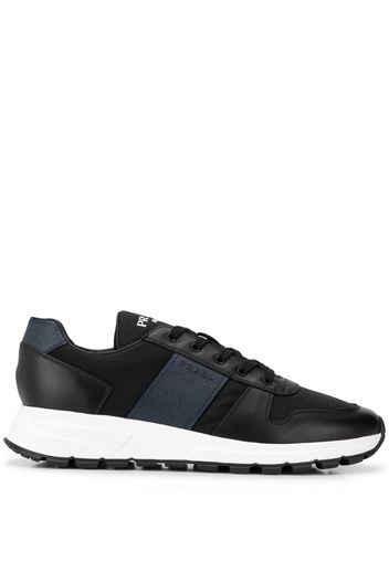 panelled low-top sneakers