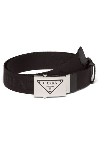 logo plaque belt