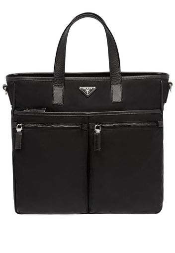 Prada multi-pocket logo tote bag - Nero