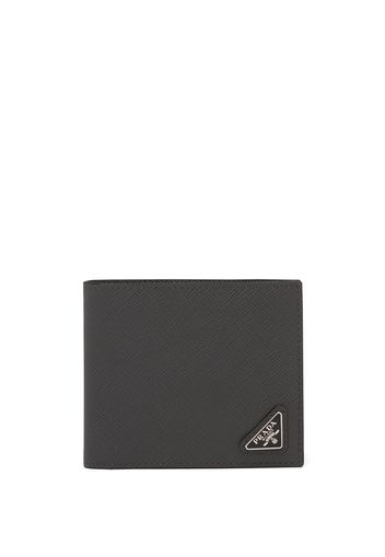 Prada Saffiano leather bi-fold wallet - Grigio